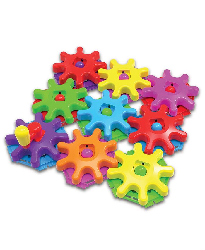 Techno kids stack new arrivals and spin gears