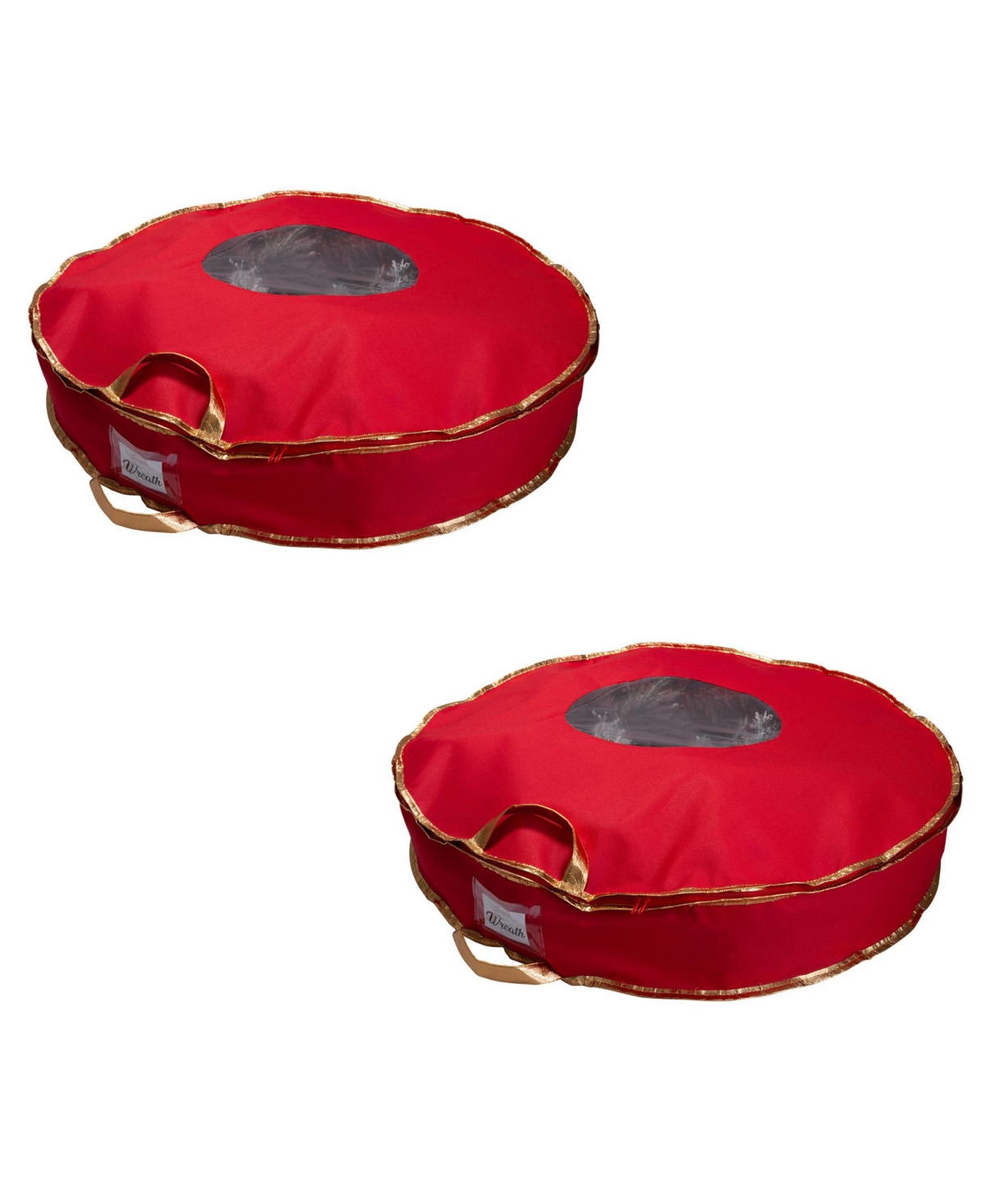 2 Pack 30" Holiday Wreath Bag - Red