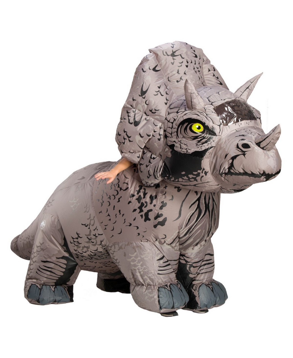 Men's Triceratops Inflatable Costume - Grey