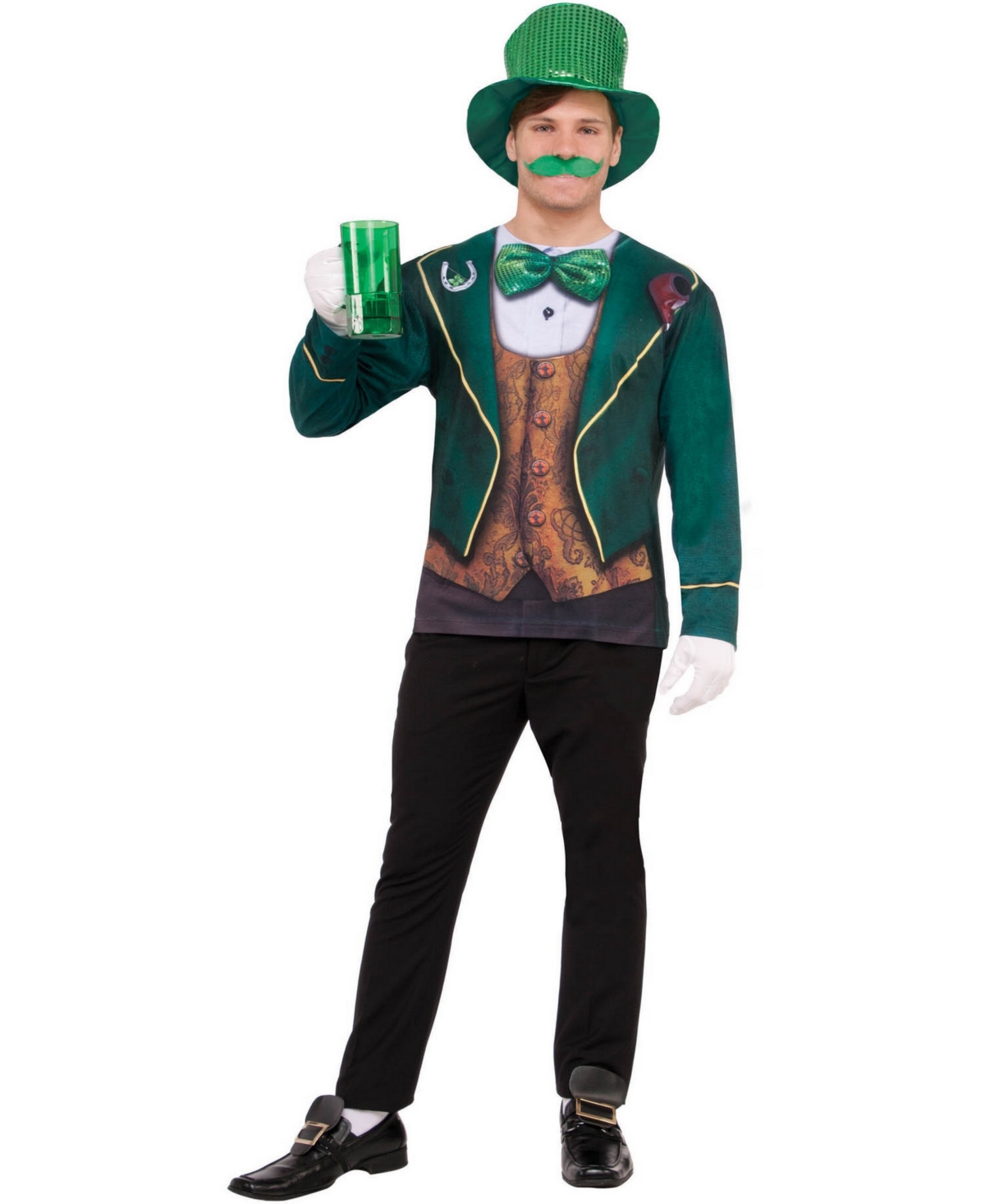 BuySeason Men's Instantly Irish T-Shirt Costume - Green