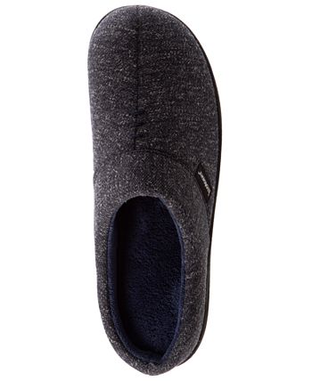 Men's isotoner heather store knit preston hoodback slippers