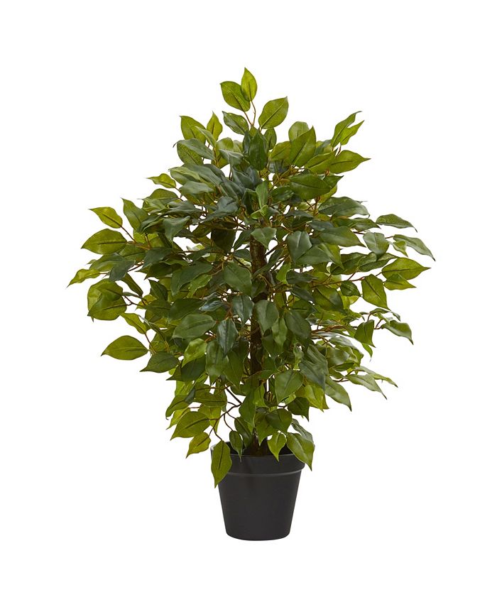 Nearly Natural - 20" Mini Ficus Artificial Tree