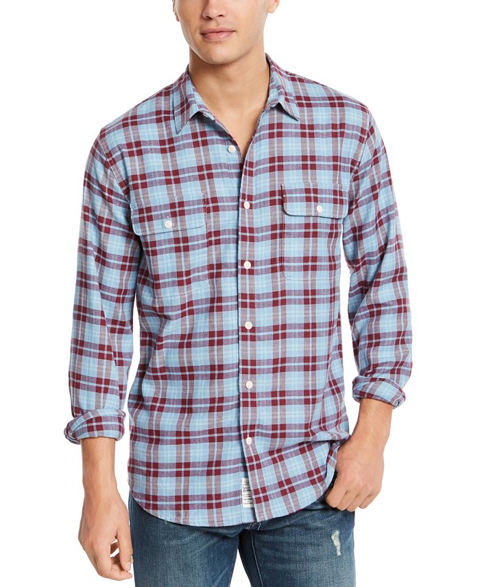 Men's Lucky Brand Classic Fit Saturday Stretch Button-Front Long Sleeve  Shirt