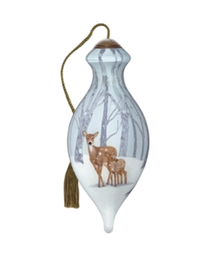 The NeQwa Art First Winter hand-painted blown glass Christmas ornament