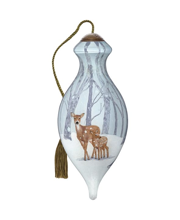 Ne'Qwa The NeQwa Art First Winter handpainted blown glass Christmas