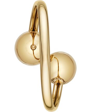 Tory Burch Women s Blair Bangle Gold Tone Stainless Steel Bracelet