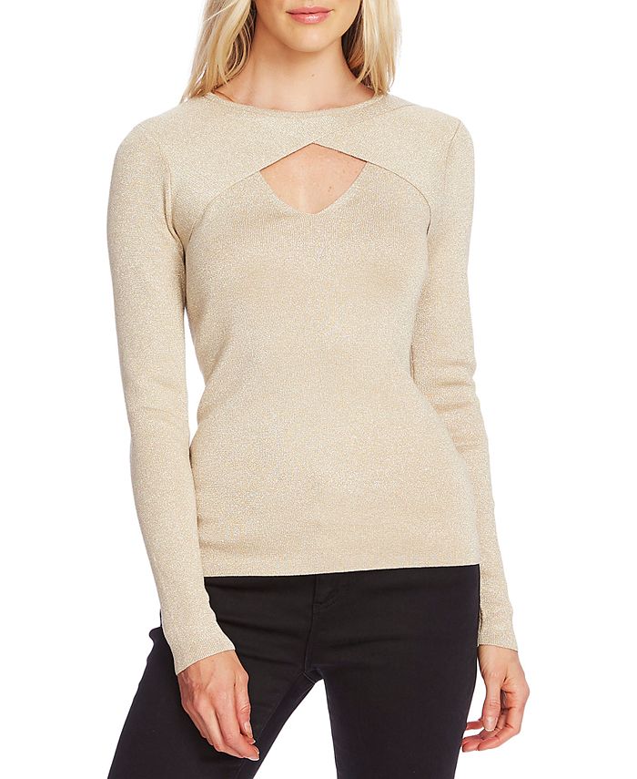 Vince camuto deals cut out sweater
