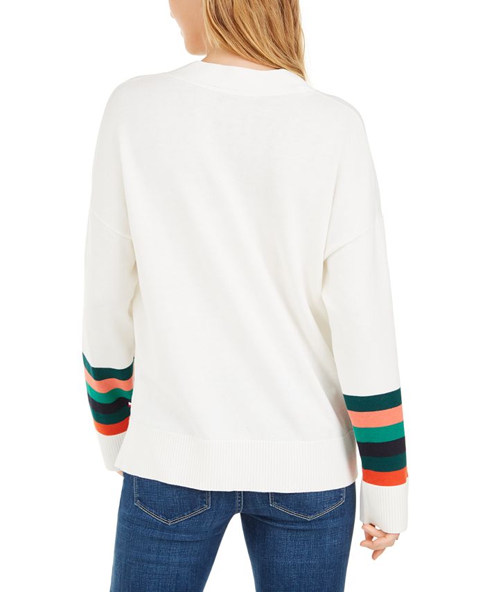 Stripe Sleeve Sweat