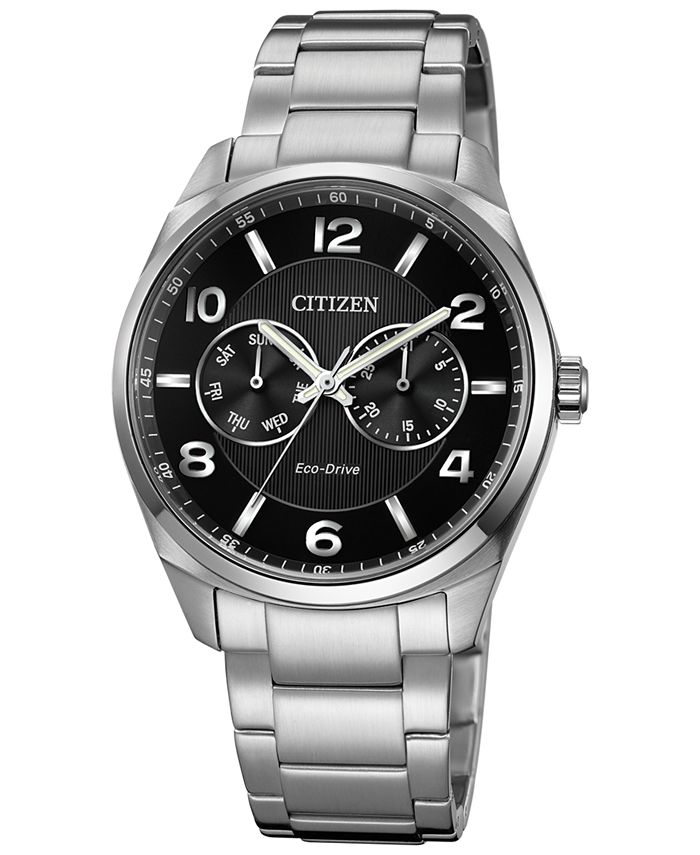 Citizen Eco-Drive Men's Corso Stainless Steel Bracelet Watch 42mm - Macy's