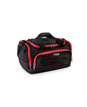 Fila Cypress Duffel Bag In Black/red