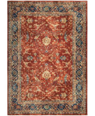 Orian Alexandria Ankara Red 5'1" x 7'6" Area Rug