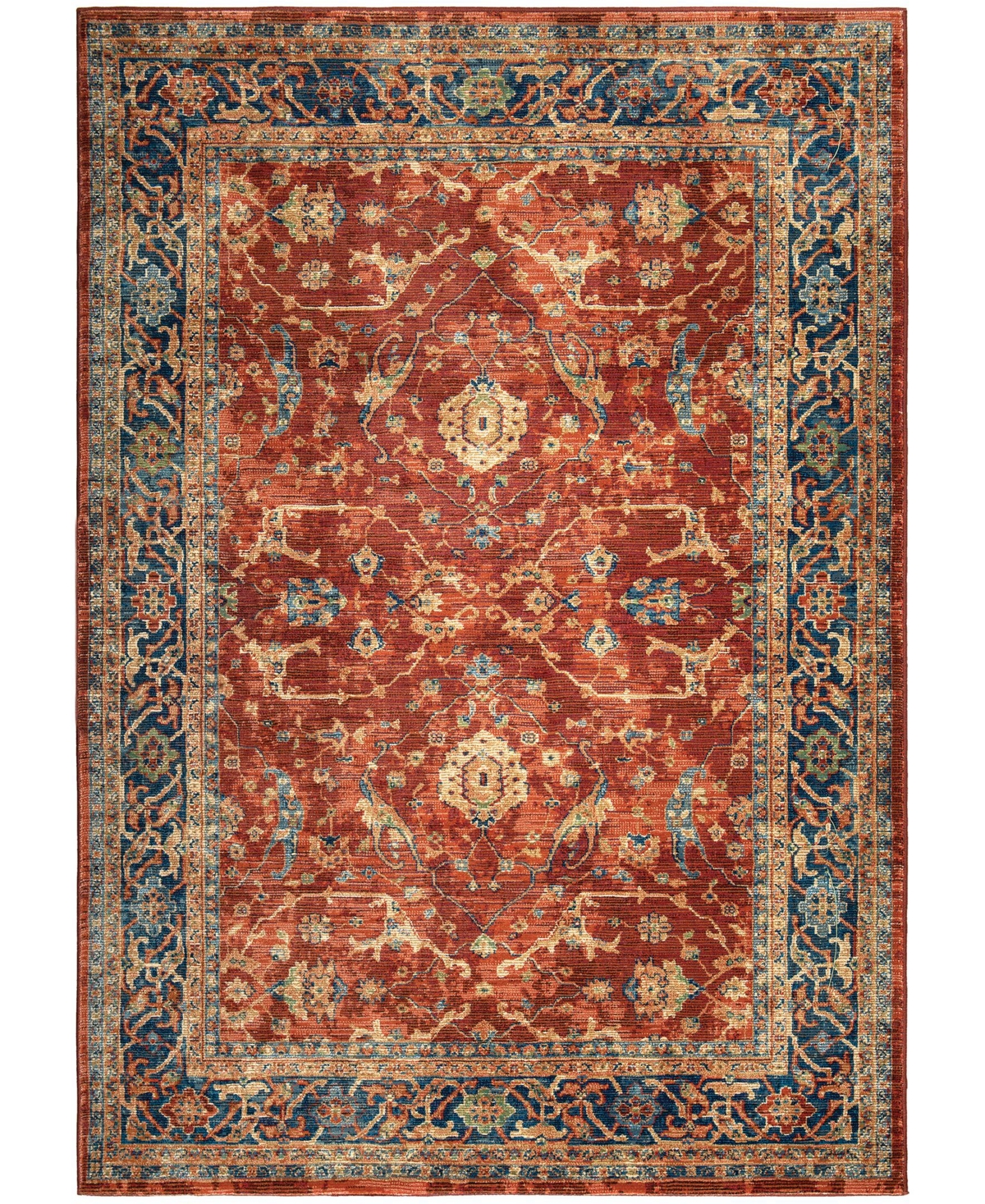 Orian Alexandria Ankara Red 5'1in x 7'6in Area Rug - Red