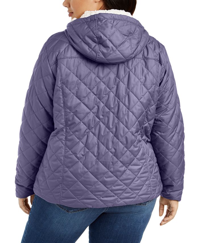 Columbia Plus Size Copper Crest Hooded Quilted Jacket Macy's