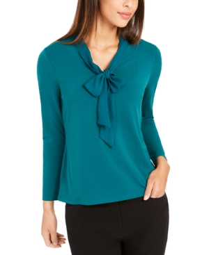 image of Charter Club Woven Tie Top, Created for Macy-s