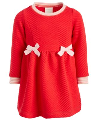 macys girls red dress