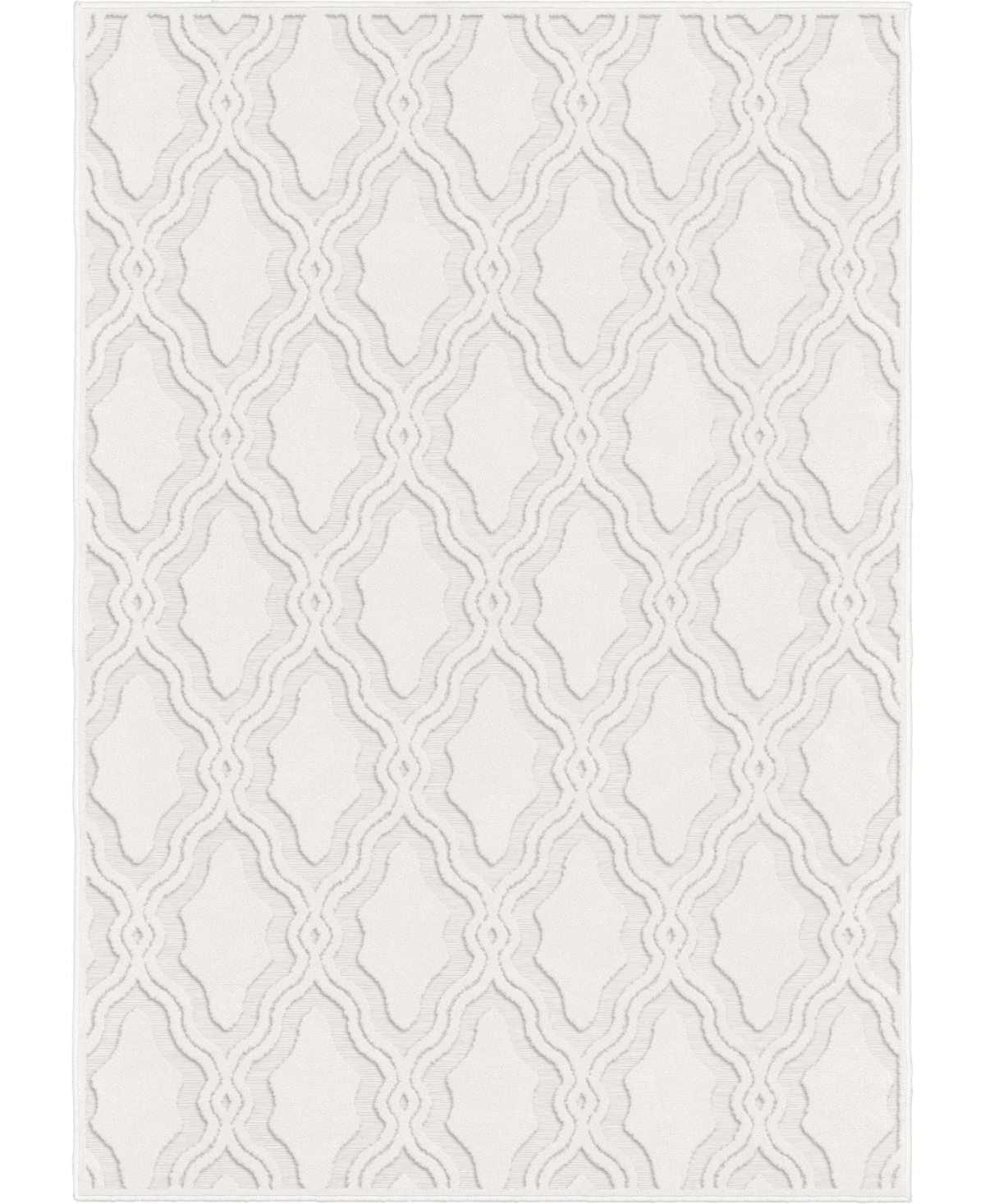 My Texas House ORI431292 Cotton Blossom Natural 7'9in x 10'10in Outdoor Area Rug - Nat