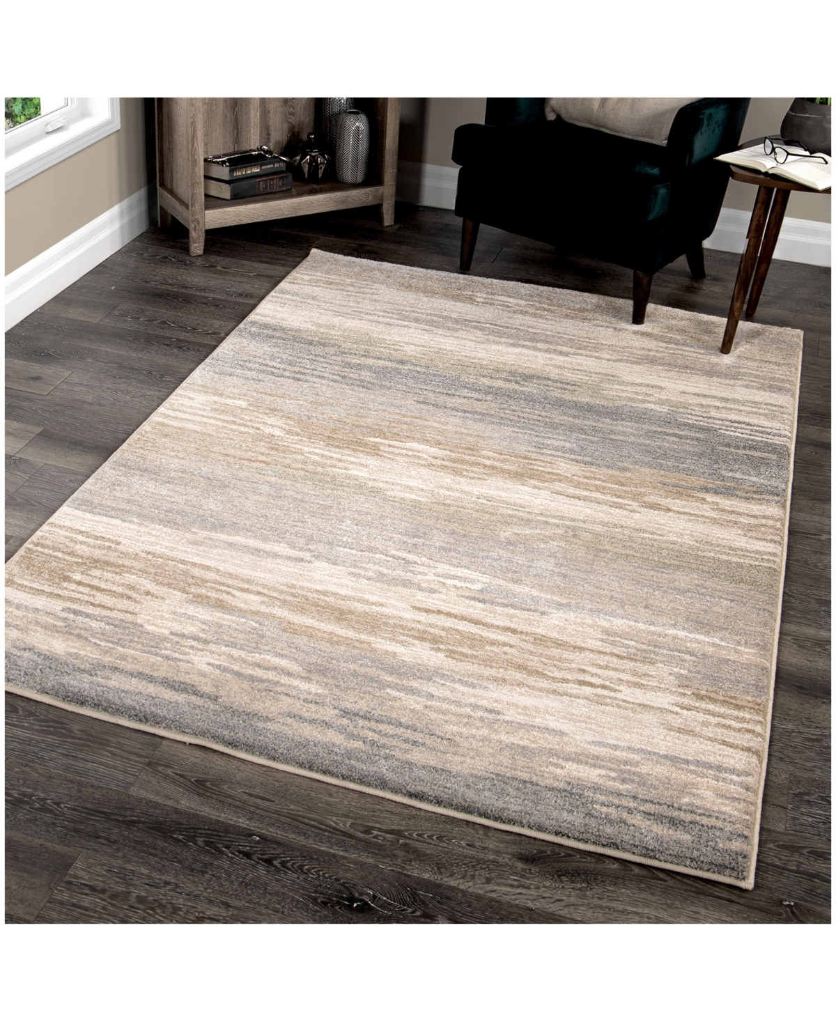 Orian Riverstone Distant Meadow Bay Beige 9 'x Area Rug