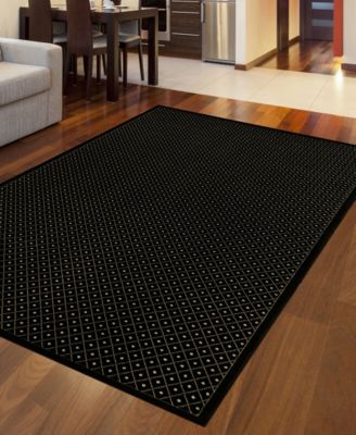 CLOSEOUT! 782/1612/BLACK Pesaro Black 7'9" x 11' Area Rug