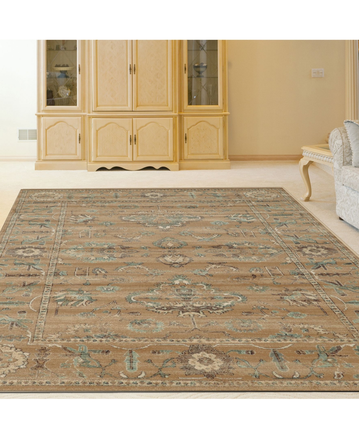 Closeout! Km Home 3562/0010Cantu Beige 3'3