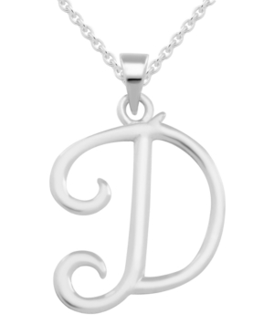 image of Capital Initial Pendant in Sterling Silver