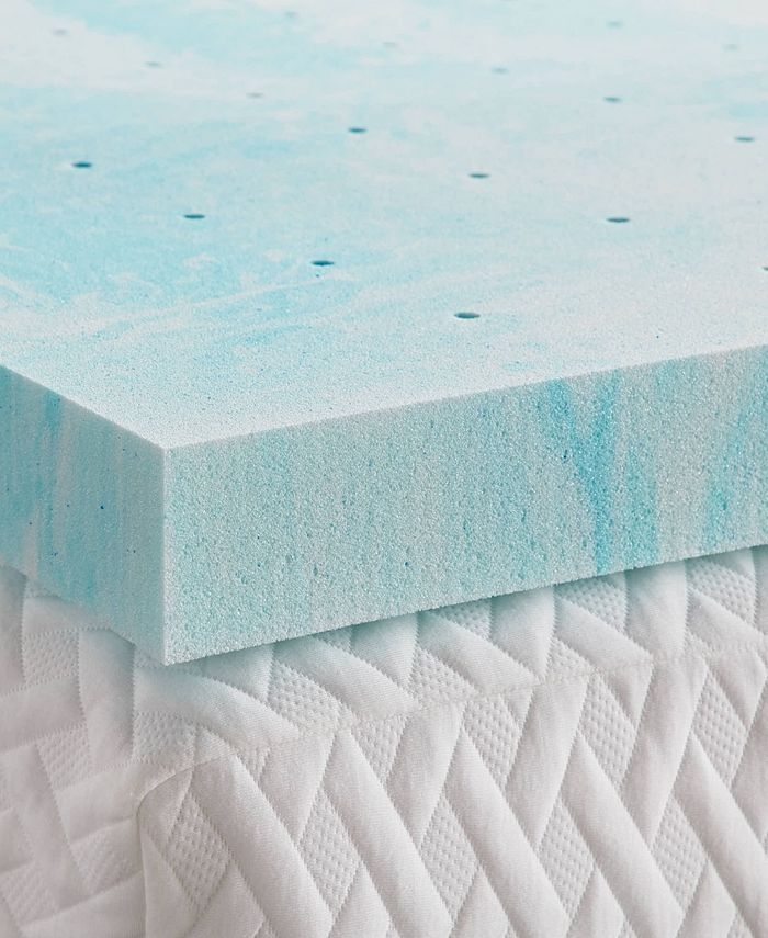 Lucid 3" Gel Swirl Memory Foam Mattress Topper, Queen Macy's