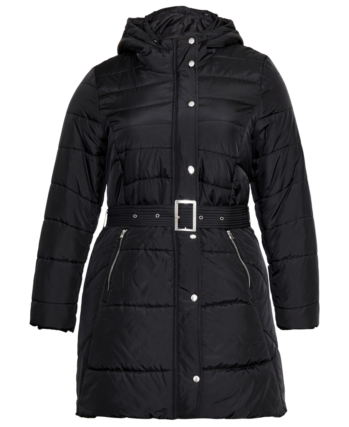 City Chic Women's Longline Puffer Jacket