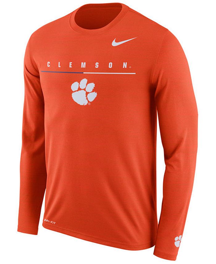 clemson long sleeve shirt nike