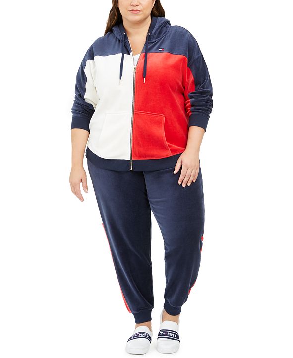 plus size tommy hilfiger sweat suit