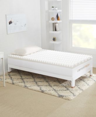 CopperFresh - CopperFresh Wave 3-Inch DORM Foam Mattress Topper