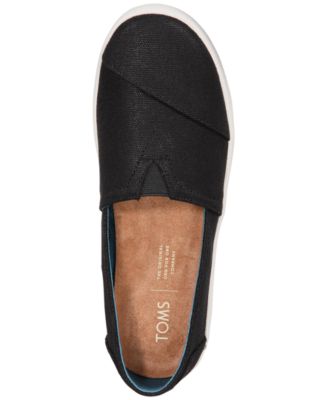 toms avalon black coated canvas