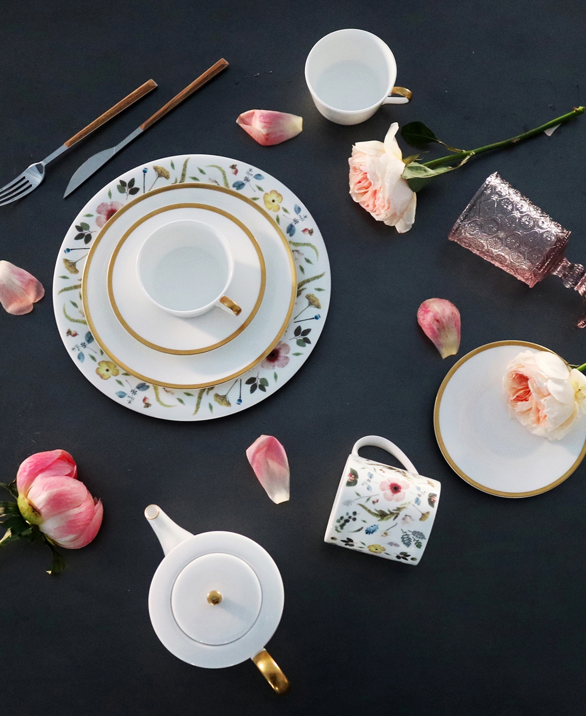 Twig New York Golden Edge Salad Plates - Set of 2