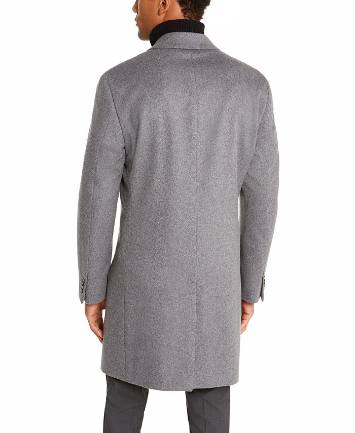 Kenneth Cole Reaction Men's Raburn Slim-Fit Solid Overcoat - Macy's