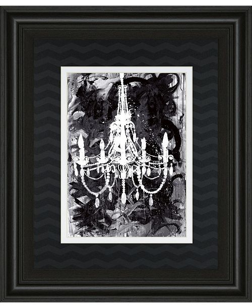 Classy Art Chandelier Black And White By Kent Youngstrom Framed
