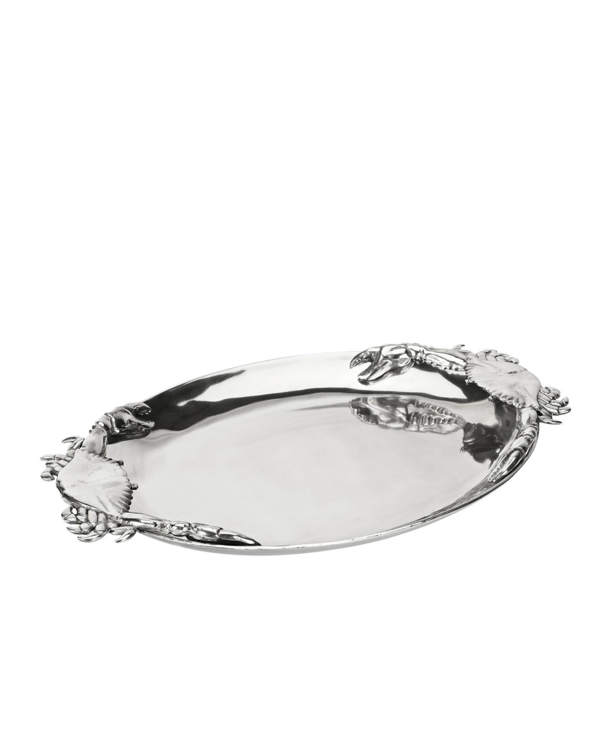 UPC 752659674292 product image for Arthur Court Designs Aluminum Crab Oval Platter | upcitemdb.com