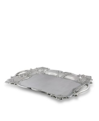 Designs Aluminum Fleur-De-Lis Rectangle Tray