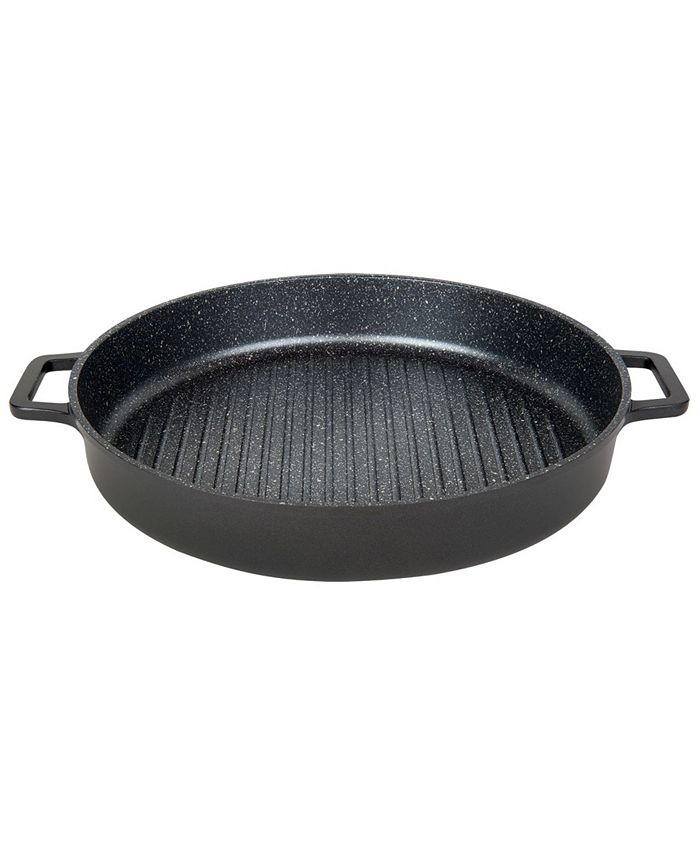 MasterPan Stovetop Oven Grill Pan with HeatIn SteamOut Lid, 12" Macy's