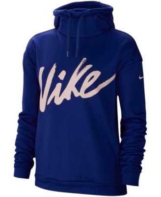 nike women's therma po fleece hoodie