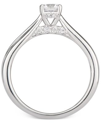 GIA Certified Diamond Solitaire Engagement Ring (1/2 ct. t.w.) in 14k White Gold