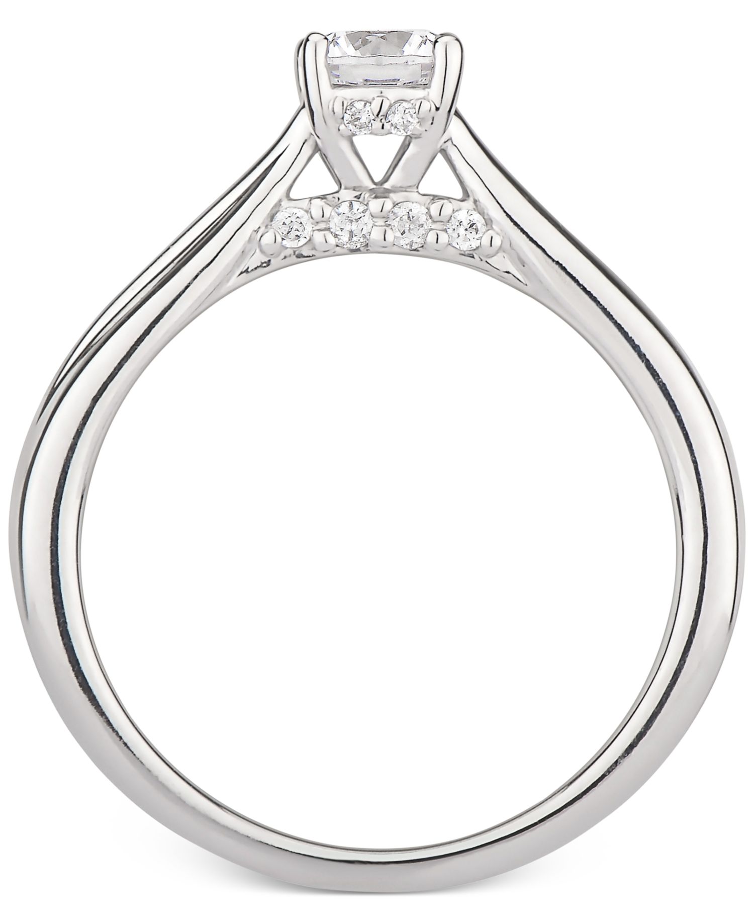 GIA Certified Diamond Solitaire Engagement Ring (1/2 ct. t.w.) in 14k White Gold