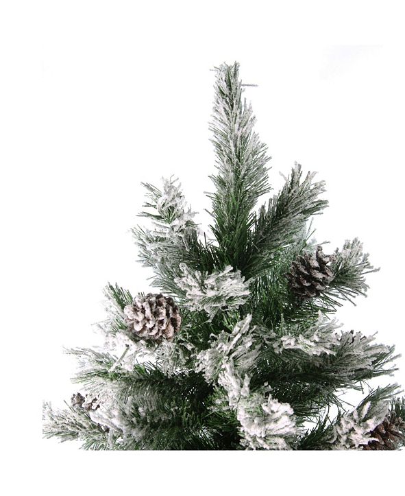 Northlight 7' Flocked Angel Pine Artificial Christmas Tree Unlit