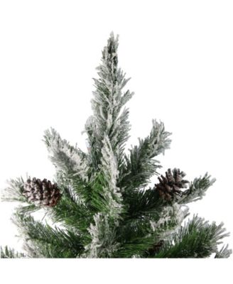 4' Flocked Angel Pine Artificial Christmas Tree - Unlit