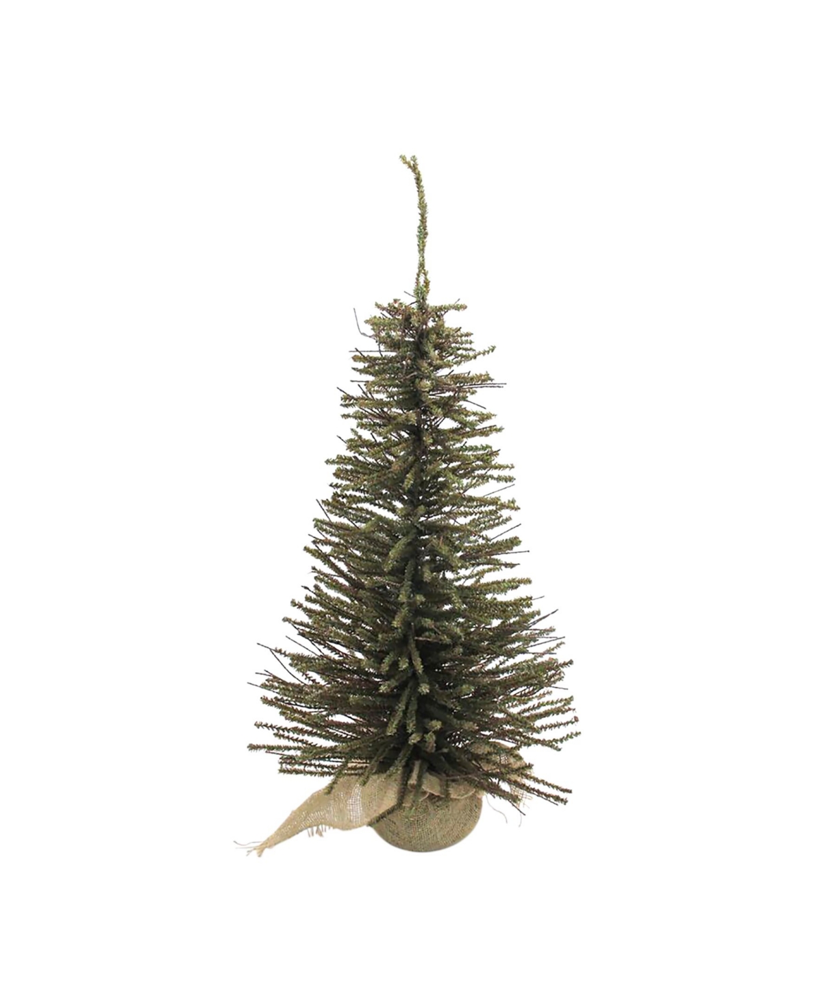 3' Warsaw Twig Artificial Christmas Tree with Burlap Base - Unlit - Brown