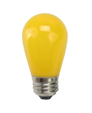 Northlight Pack of 25 Opaque Led S14 Yellow Globe Christmas Replacement Light Bulbs - 13 Watts