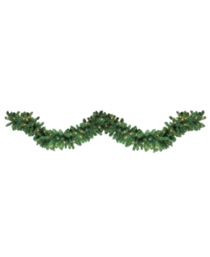 Northlight 9' Pre-Lit Olympia Pine Artificial Christmas Garland - Warm White Led Lights