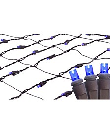 2' x 8' Blue LED Tree Trunk Wrap Christmas Net Lights - Brown Wire