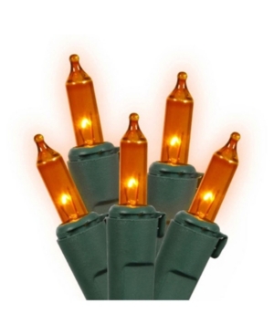 Northlight 4' X 6' Orange Mini Incandescent Christmas Net Lights In Multi