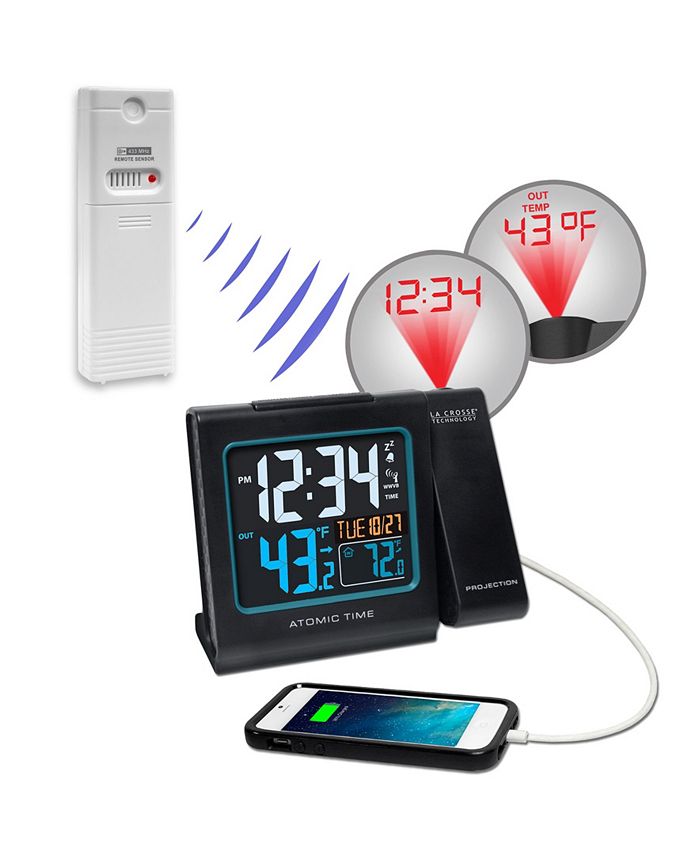 La Crosse Technology 616146 Color Projection Alarm Clock Macy's