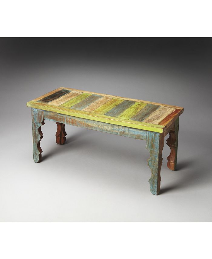 Butler - Rao Painted Wood Bench, Quick Ship