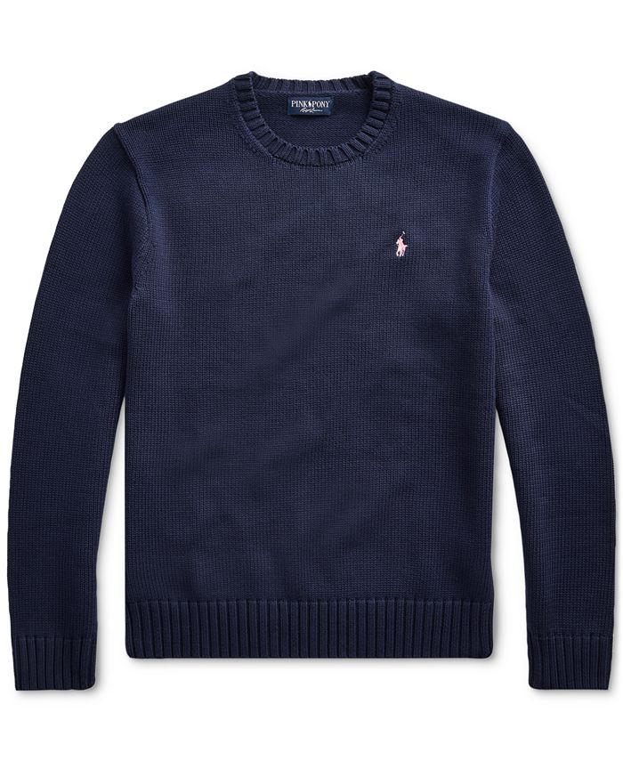 Polo Ralph Lauren Men's Pink Pony Cotton Sweater & Reviews - Sweaters ...