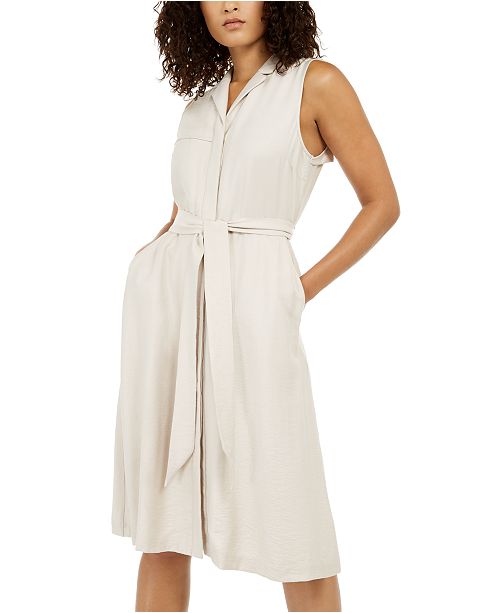 Alfani Petite Trench Dress Created For Macy S Reviews Dresses